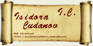 Isidora Čudanov vizit kartica